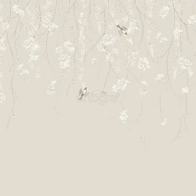 Фреска Ортограф Chinoiserie  Delicate flowers light